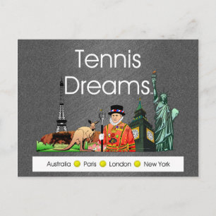 TOP Tennis Dreams Postcard