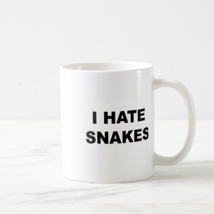 Top That Says I Hate Snakes Funny Anti Snakes Suck Coffee Mug