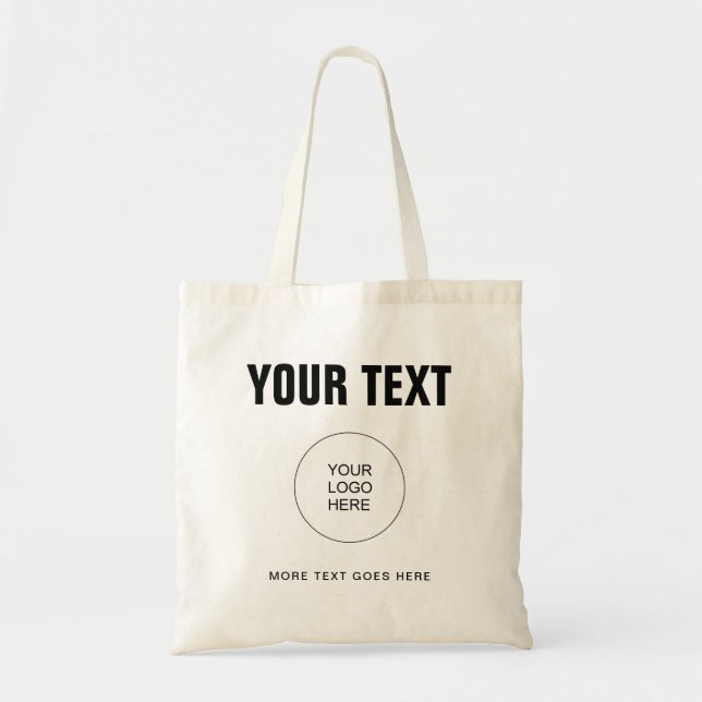 Top Tote Bags Add Text Logo Here Trendy Template (Front)