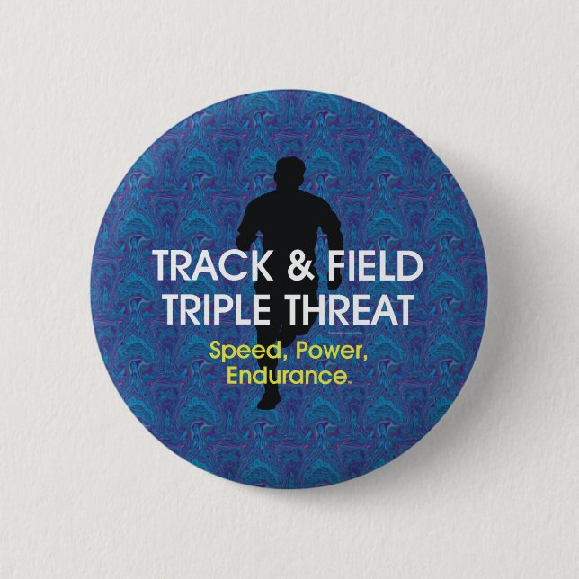 TOP Track Triple Threat 6 Cm Round Badge (Front)