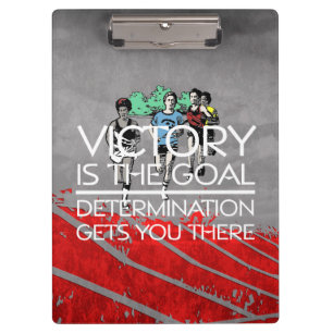 TOP Track Victory Slogan Clipboard