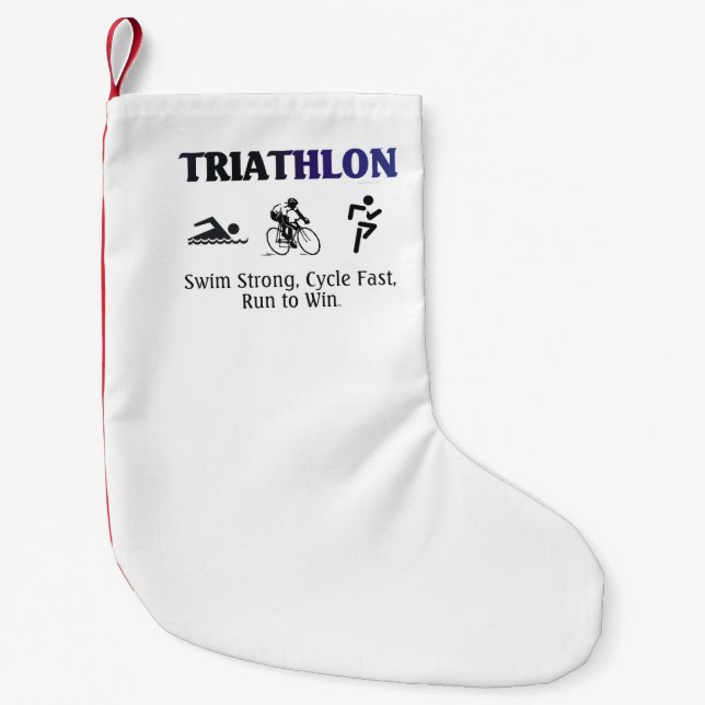 TOP Triathlon Small Christmas Stocking (Front)