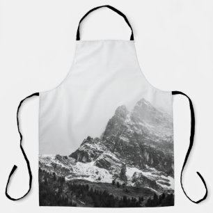 TOP VIEW OF SNOWY MOUNTAIN APRON