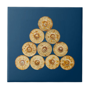 Top view of the hunt cartridges ceramic tile