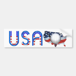 TOP Volleyball in the USA Bumper Sticker