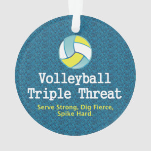 TOP Volleyball Triple Threat Ornament