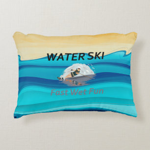 TOP Water Ski Decorative Cushion