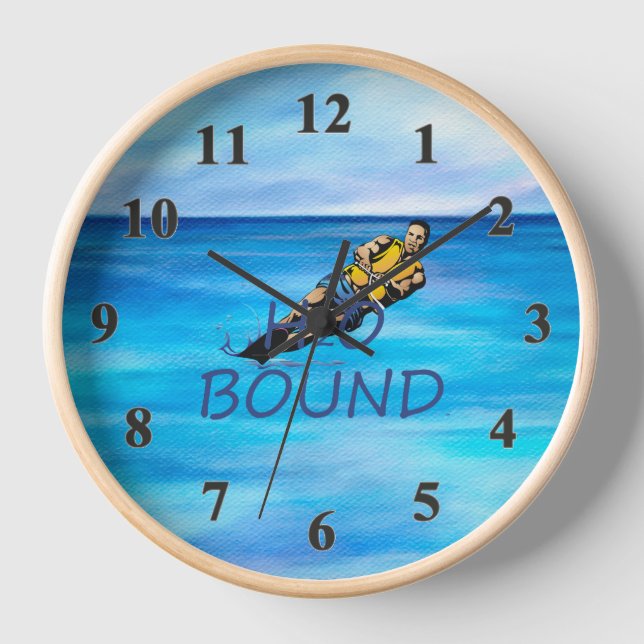 TOP Water Skiing Clock (Front)
