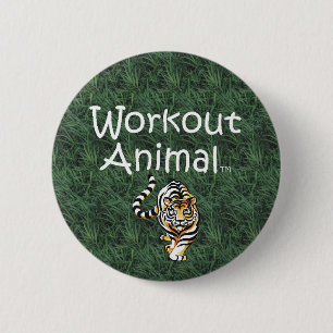 TOP Workout Animal 6 Cm Round Badge