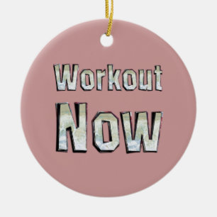 TOP Workout Now Ceramic Tree Decoration