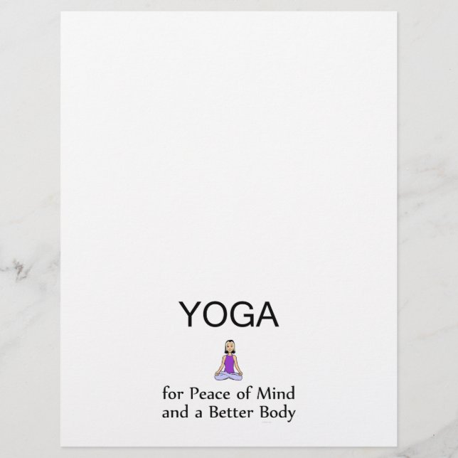 TOP Yoga Slogan Flyer (Front)