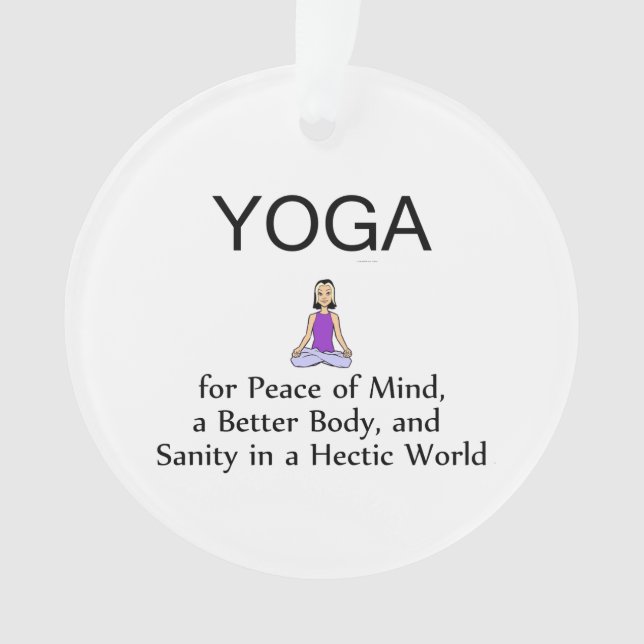 TOP Yoga Slogan Ornament (Front)