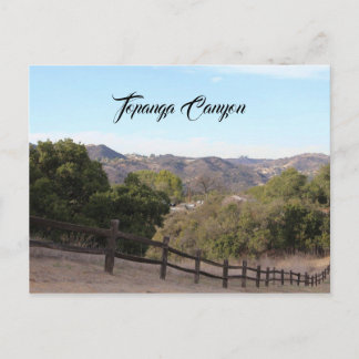 Topanga Canyon Postcard California Travel Keepsake