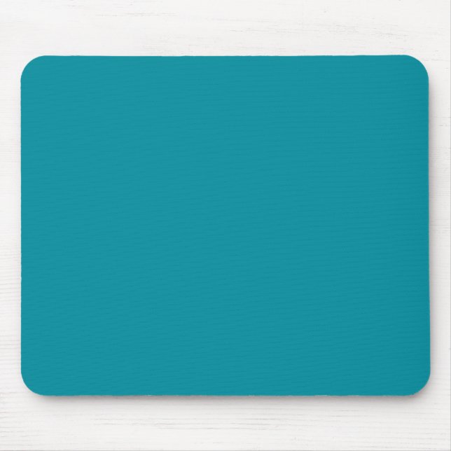 Topaz Blue Personalised Aqua Teal Colour Backgroun Mouse Pad (Front)