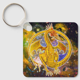 Topaz Cosmic Dragon  Key Ring