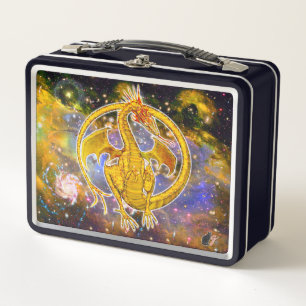 Topaz Cosmic Dragon  Metal Lunch Box