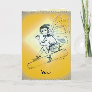 Topaz/November greeting card