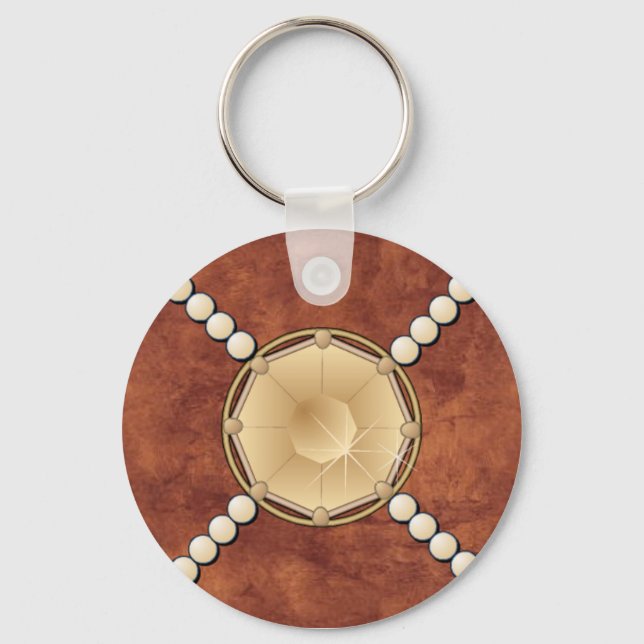 TOPAZ & Pearls CUSTOM  KEYCHAIN (Front)