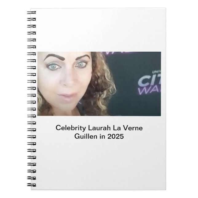 #TOPCELEBRITY #LAURAHLAVERNEGUILLEN  2025 NOTEBOOK (Front)