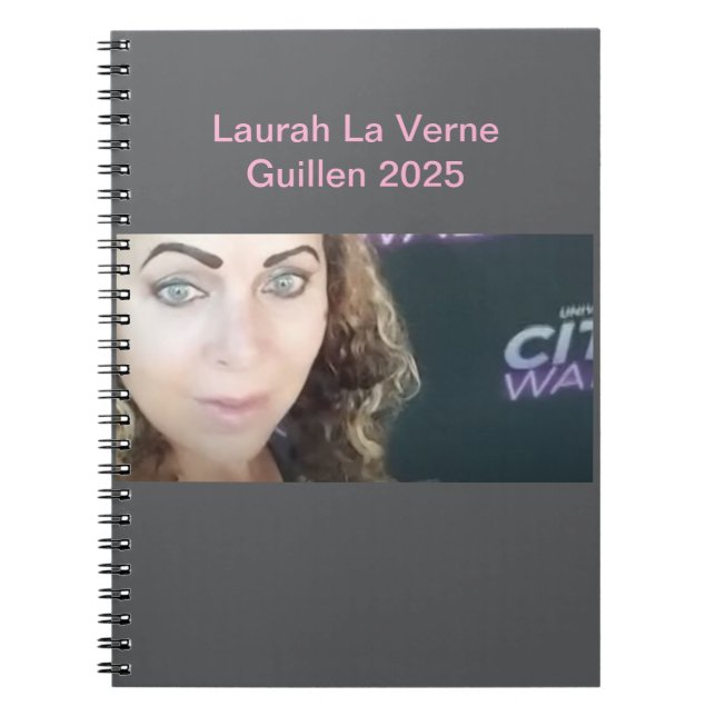 #TOPCELEBRITY #LAURAHLAVERNEGUILLEN 2025 NOTEBOOK (Front)