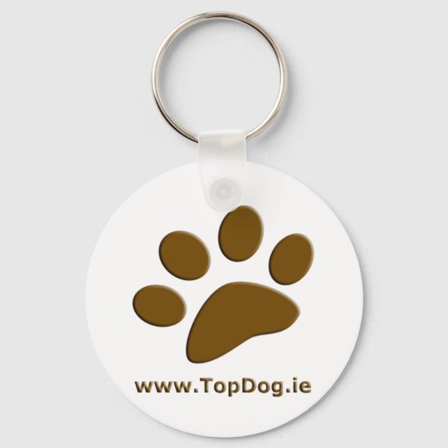 TopDog.ie Paw Keyring (Front)