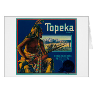 Topeka Brand Citrus Crate Label