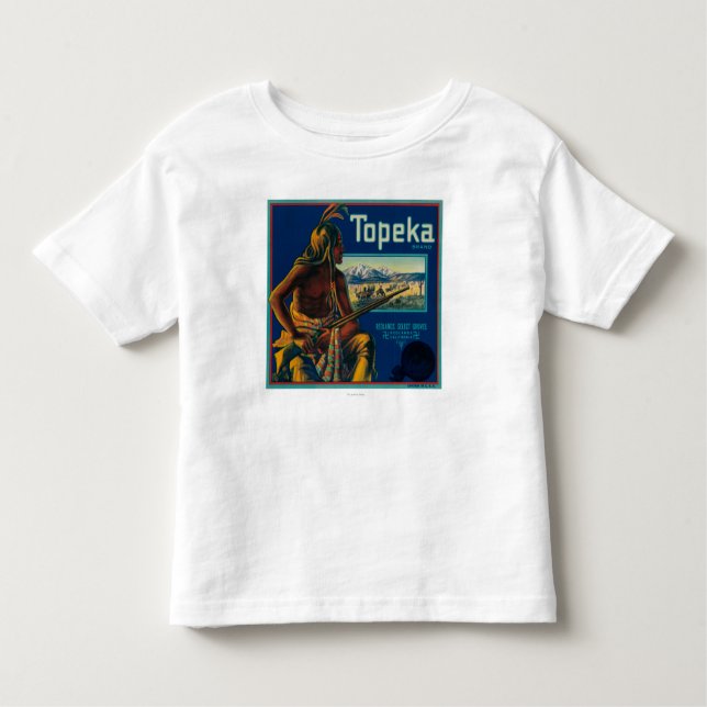 Topeka Brand Citrus Crate Label Toddler T-Shirt (Front)