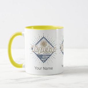 Topeka City Kansas United States Sunflower USA Mug