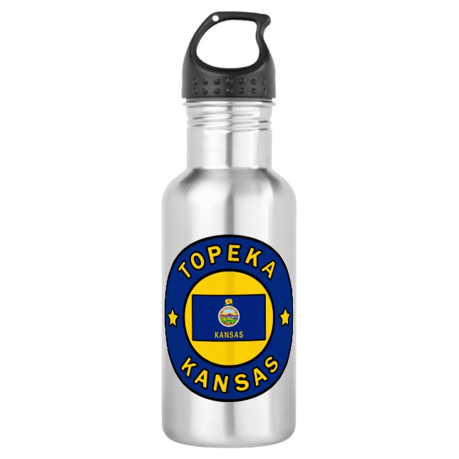 Topeka Kansas 532 Ml Water Bottle (Front)