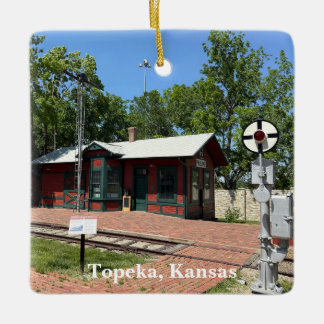Topeka Kansas Ceramic Ornament