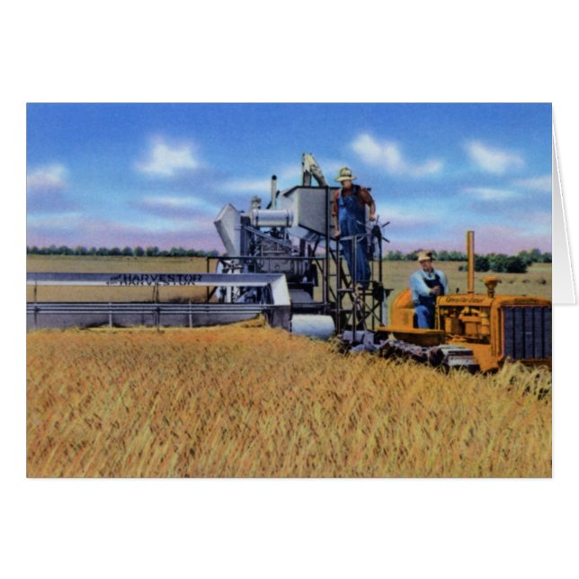 Topeka Kansas Harvesting Wheat (Front Horizontal)