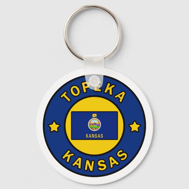 Topeka Kansas Key Ring (Front)