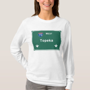 Topeka Kansas ks Interstate Highway Freeway : T-Shirt