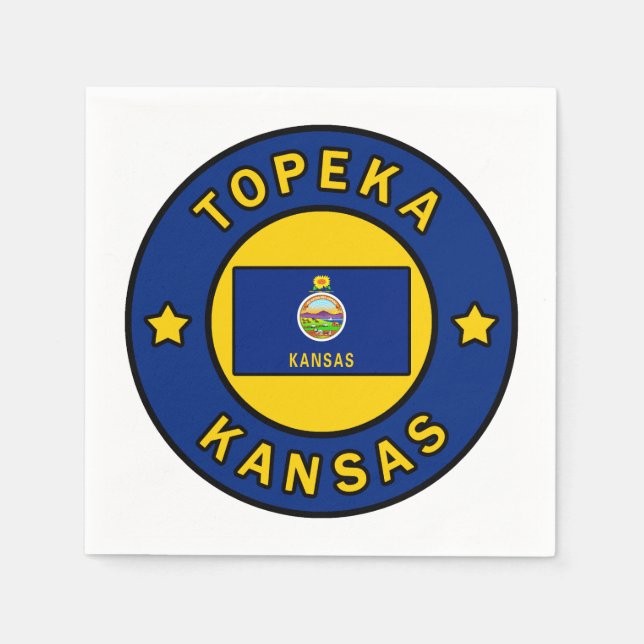 Topeka Kansas Napkin (Front)
