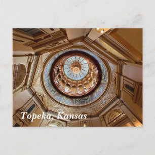 Topeka State Capitol dome Postcard