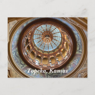 Topeka State Capitol dome Postcard
