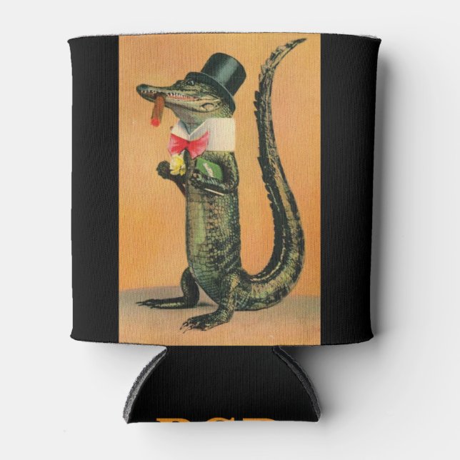 Tophat Gator Can Cooler (Front)