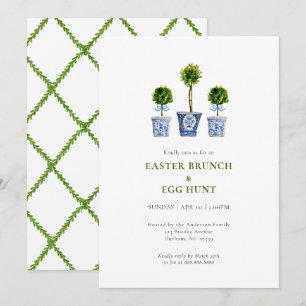 Topiaries Easter brunch & eggs hunt invitation