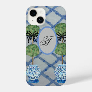 Topiary Blue Ginger Jars Jar  Mat    iPhone 14 Case
