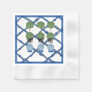 Topiary Chinoiserie Ginger Jar  Napkin