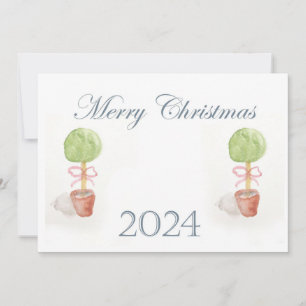 Topiary Christmas Card