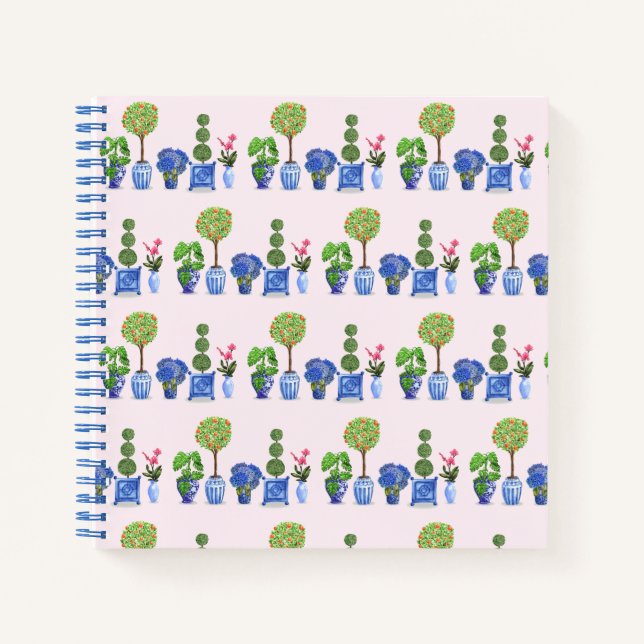 Topiary Garden Spiral Notebook (Front)