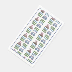 Topiary Staffordshire Dogs Ginger Jar Napkin