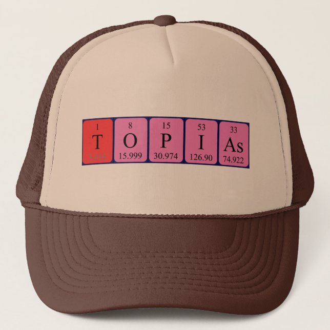Topias periodic table name hat (Front)