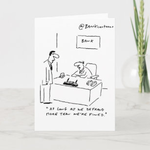 Topical Banking Greetings Card