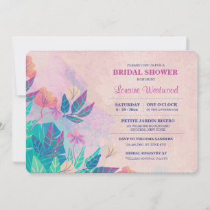 Topical Floral Invitation