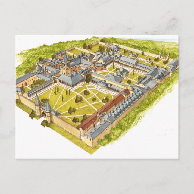 Topkapi Palace. Istambul Turquey. Aerial view Postcard (Front)