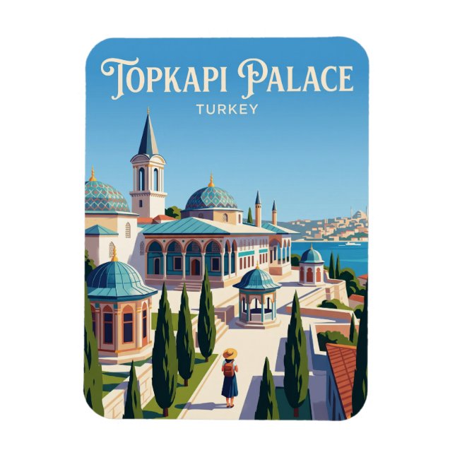 Topkapi Palace Turkey Magnet (Vertical)