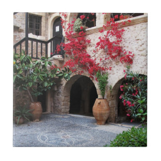 Toplou Monastery Church courtyard CRETE GREECE Ceramic Tile
