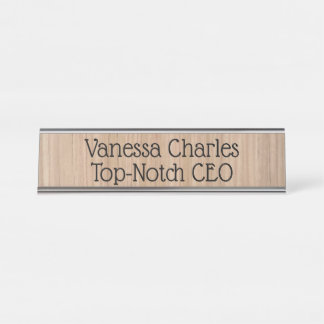 Topnotch Personalised Desktop Nameplate